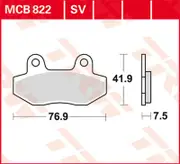 TRW Lucas Sintered lining MCB822SV