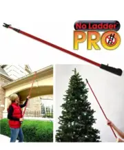 No Ladder PRO Light Hanging 50 Clips & Extendable Pole