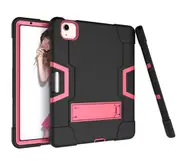 MCC Stylish Shockproof iPad Air 4 10.9" 2020 Case Cover Kids Apple Air4 [Black+Magenta]