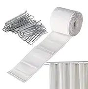 Pinch Pleat Tape - Cloth Heading Pinch Pleater Tape Hooks,Drape Making Accessories for Living Room Home Bedroom Enhancement