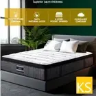 KS Bed Mattress Euro Top 9 Zone Pocket Spring Latex Foam Medium Firm 34cm