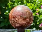 Large Natural Garnet Stone Sphere Meditation Chakra Healing Crystal Ball Energy