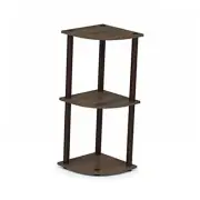 Turn-N-Tube 3-Tier Corner Display Rack Multipurpose Shelving Unit, 11.6"D x