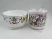 Pokémon Center 2013 Eevee Evolution Cup & Bowl Set New, Very Rare!