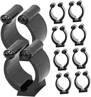 Anneome 10Pcs Wall Mounted Fishing Rod and Pool Cue Holder Secure Locking Mechanism Easy Installation Compact Design Suitable for Home and Recreation Spaces