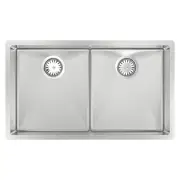 Abey 758X445 Piazza Double Bowl - Stainless Steel