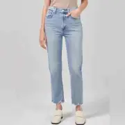 NWT DAPHNE CROP HIGH RISE STOVEPIPE IN CHECKMATE Jeans Size 29