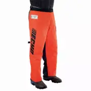 36 in. apron chainsaw protective chaps | echo orange polyester leg pants safety