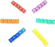 40pcs Transparent Colored Dice Random Dice Six Sided Dice Mini Chess Board Party Dice Playing Dice Transparent Dices Colorful Square Dice Adilt Toys Poker Dice Mini Dice Acrylic