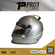 SILVER | Pro1 Full Face TOP AIR Snell 2020 Helmet Race car Speedway Drag