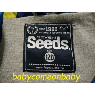 嬰幼用品 外套 SEVEN SEEDS 7 Seeds 帥氣 運動 防風 連帽外套 星星 滿版 SIZE 120 全新