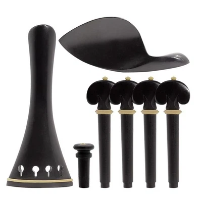 4/4 Accessories Four-Piece Set of Tailpiece Tailpiece Chin Rest Tailnail4345