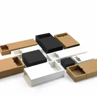 在飛比找蝦皮購物優惠-白色黑色牛皮紙盒產品包裝盒抽屜盒