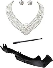 [Zivyes] Audrey Hepburn Holly Golightly Breakfast at Tiffanys Costume Jewelry Accessory Set