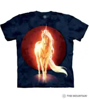 Magical Unicorn, Mountain unisex T-shirt, dark blue