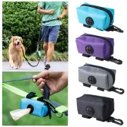Mini Pet Dispenser Waste Dog Puppy Pick-Up Bags Travel Poop Holder Hook Pouch