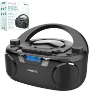 Portable CD Player Boombox Bluetooth with Cassette Player All in one Powerful...