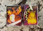 Pokemon Sword & Shield Charizard & Pikachu VMAX Mini Binder Portfolio Album!