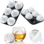 Whiskey Ice Ball Mold, 2 Pack Silicone Maker With Individual Cover - Easy Fil...