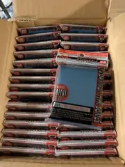 KMC Card Barrier Mini Sleeves Metallic Blue Case 30 packs of 50 1500Sleeves