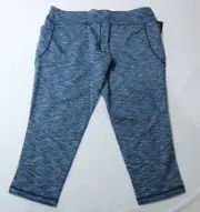 Ideology Women's Plus High Rise Spacedye 7/8 Leggings CA4 Navy Size 3X NWT