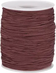 Elastic Cord Stretchy String 1.2Mm 109 Yards Dark Brown for Crafts, Jewelry Maki