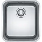 Franke Bell 380mm Stainless Steel Single Bowl Top Mount/Undermount Sink - BCX...