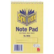 Spirax No. 563A Note Pad 200 Page