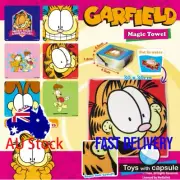 (200pcs) Garfield Towel 65mm capsule toysCompressed Towel vending machine refill
