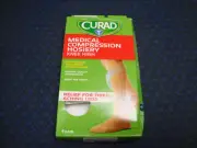 CURAD Knee-High Compression Hosiery 15-20 mmHg size B black