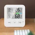 Thermometer Probe Clear Display Multi-function Temperature Humidity Meter