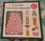 Foldable Fashion Origami-Instruction Book and 50 Sheets of Origami Paper
