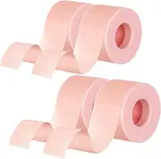 4 Rolls Lash Tape for Eyelash Extensions Breathable Eyelash Tape for Extensions Adhesive Microporous Lash Extension Tape for Extension Supplies, 0.98 Inch x 3.9 Yard/Roll (Pink)