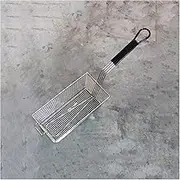 qwmvhfg， Thickened Frying Basket Stainless Steel French Fries Basket Wire Strainer for Frying for Kitchen Restaurant Party Barbe