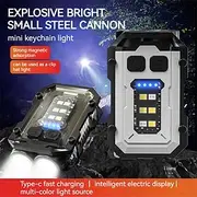 Powerful 2 XTECOB Flashlight with Powerful Magnet Mini Flashlight Rechargeable Hat Clip Light Outdoor Waterproof Camping Fishing