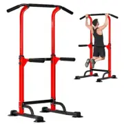 DlandHome Power Tower Dip Station Pull Up Bar for Home Gym Pull Up Bar Station W