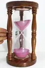 12"Sand Timer Hourglass wood Nautical Maritime Hour Glass Vintage Sand Clock