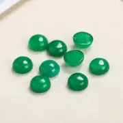 100pcs Natural Malaysian Jade Stone 10mm Round Cab Cabochon DIY Jewelry Making