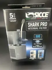 Sicce Shark Pro 500 - Internal Filter Newest Generation for Aquarium #998