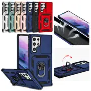 For Samsung Galaxy S22 S21 S20 S10 Plus Ultra Rugged Stand Case Slide Lens Cover