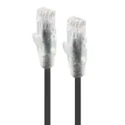 [C6S-03BLK] 3m Black Ultra Slim Cat6 Network Cable - Series Alpha
