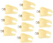 [ARTSEWPLY] Tooth Charms Diy Jewelry Charms for Necklace Bracelet Making 10pcs Set