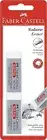 Faber-Castell Dust-Free Comfort Edge Eraser Rubbers - White - Blister of 2