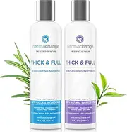 Organic Vegan Hair Growth Shampoo and Conditioner Set - Natural Sulfate Free - Hair Regrowth with Vitamins - Stop Hair Loss - Color Treated Or Curly Hair - for Woman and Men