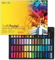 MUNGYO Soft Pastel Set – 64 Vibrant Colors for Artists | Smooth & Blendable | Square Shape