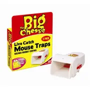 The Big Cheese Live Catch Mouse Traps Baited & Ready to Use 2 Pack