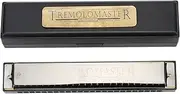 24 Hole C Key Harmonica, Lightweight and Compact Design, Premium Resin and Metal Materials, Easy to Play for Beginners and Children, Wider Musical Range, Beautiful and Crisp Soun