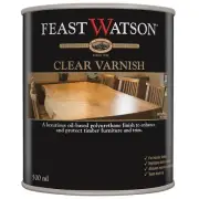 Feast Watson CLEAR VARNISH Protect Timber Furniture & Grain- 500ml, 1L Or 4L