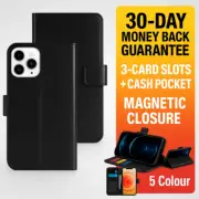 iPhone 16 15 14 13 12 11 Pro Max Wallet Leather case X Xs 8 Plus Mini Flip Cover