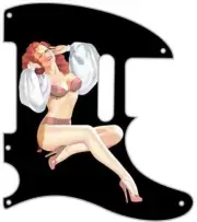 Pickguard to fit Fender Telecaster Guitar 5 Hole '52 RI Pin Up Billowed Sleeve B